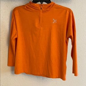 Orangetheory 1/4 Zip Crop Hooded Tee